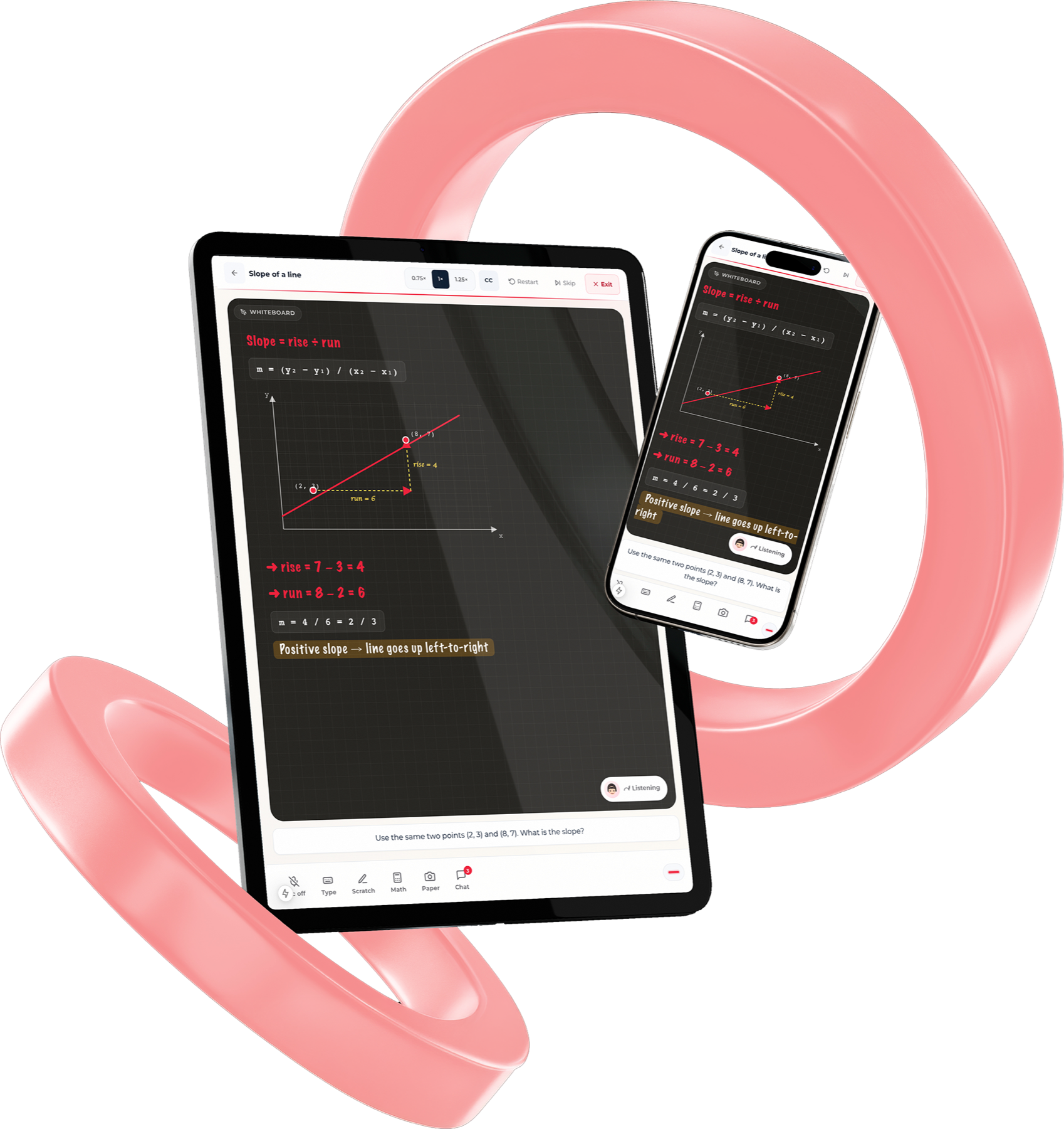 Turito Virtual AI Tutor on iPad Pro and iPhone 15 Pro